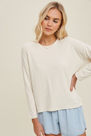 Soft Knit Sweatshirt - Natural