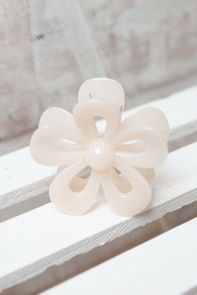 Glossy Flower Claw Clip (2 Colors) - Hope + Freya