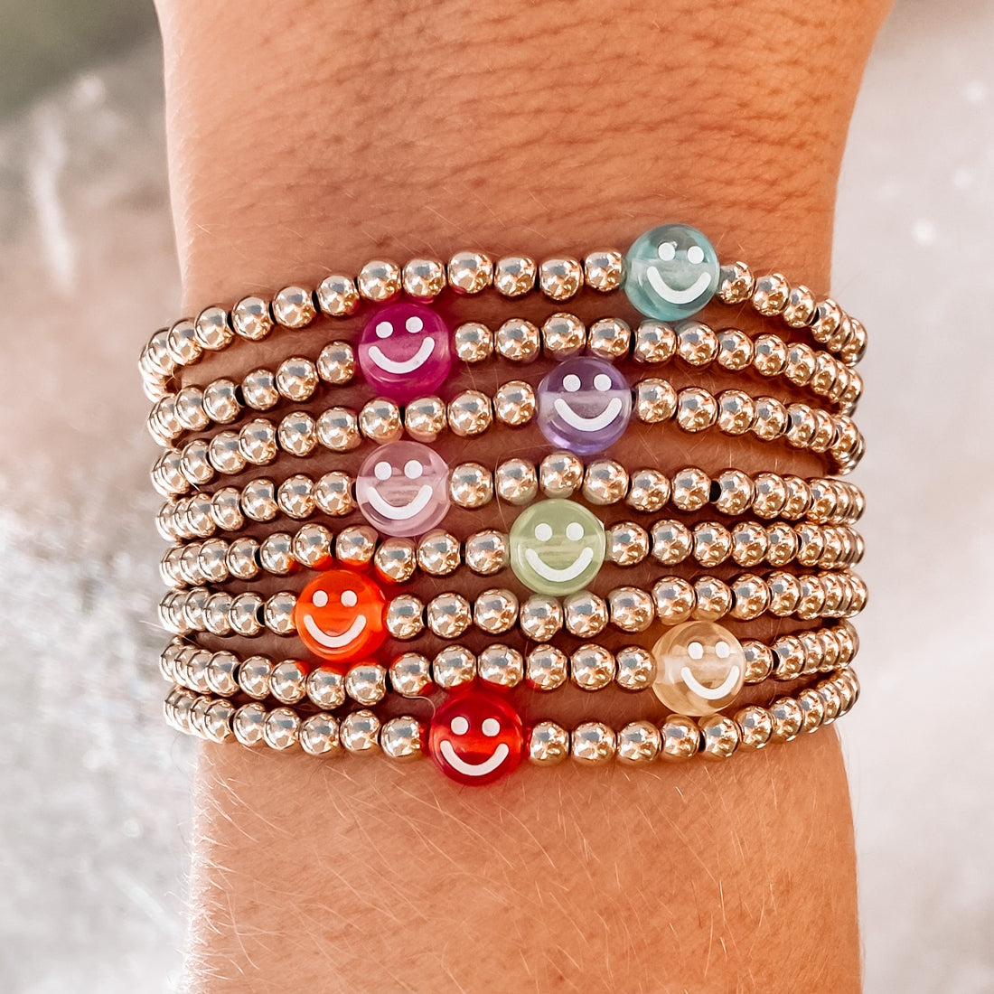 Translucent Smiley Bracelet (3 Colors) - Hope + Freya