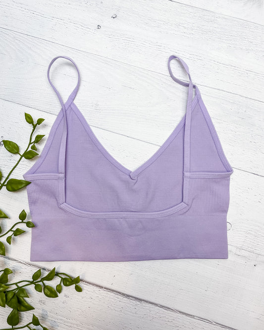 Low Back Seamless Bralette - Lavender - Hope + Freya