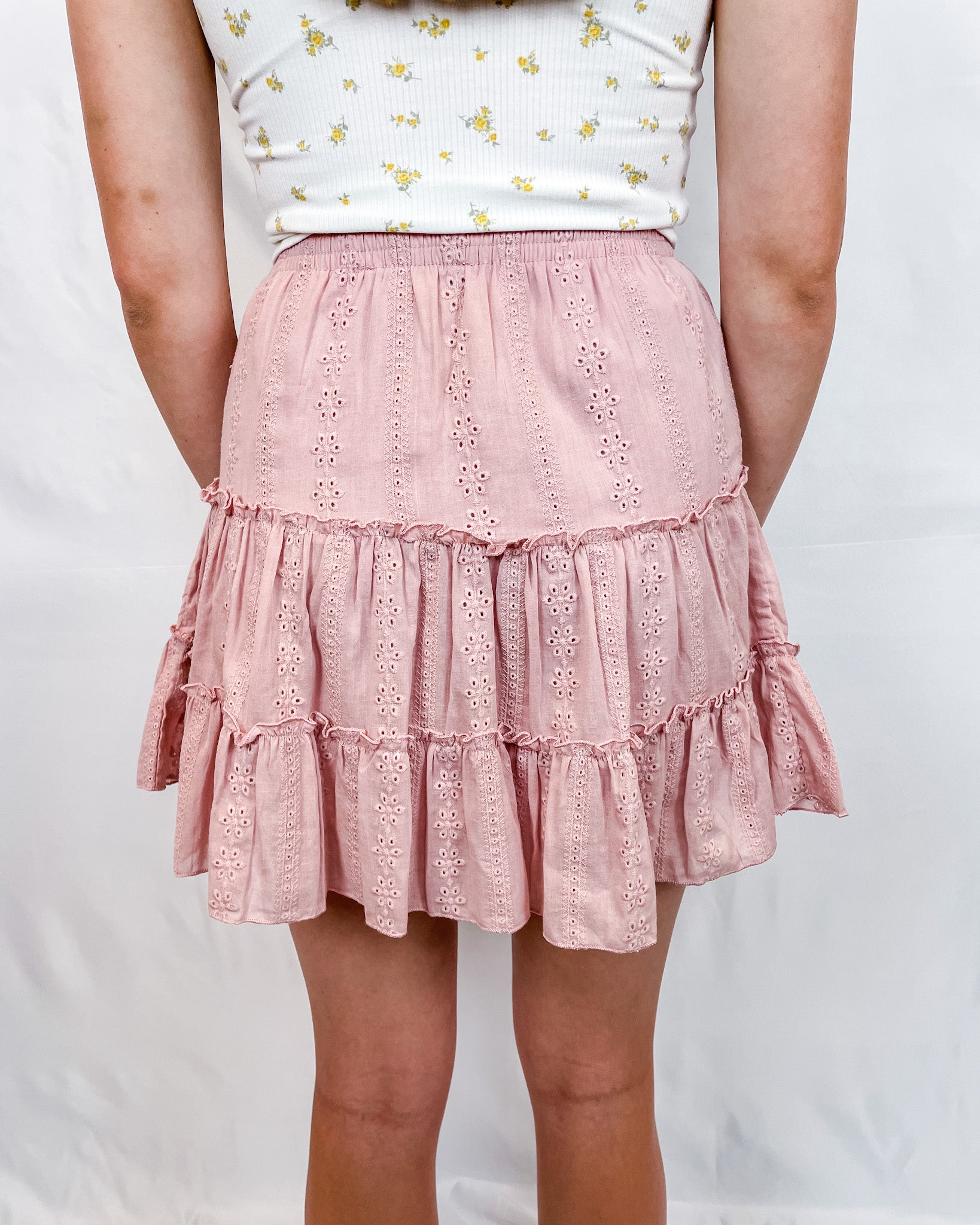 Perfect Day Mini Skirt - Mauve - Hope + Freya