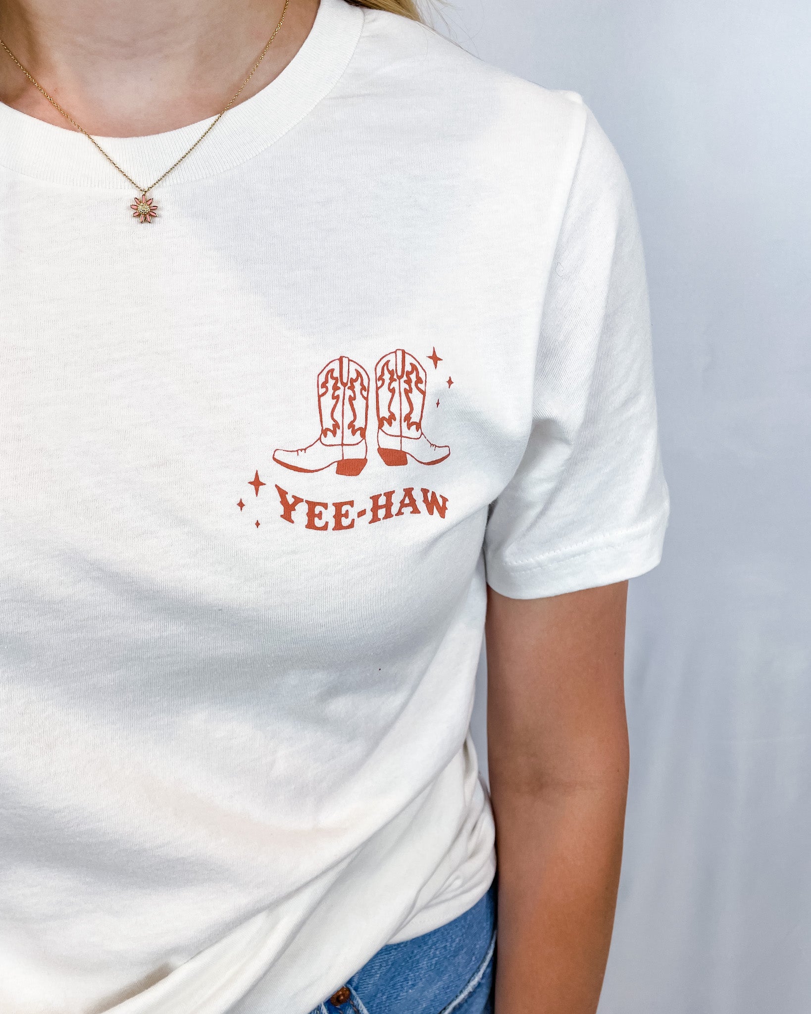 Yee-Haw Graphic Tee - Vintage White - Hope + Freya