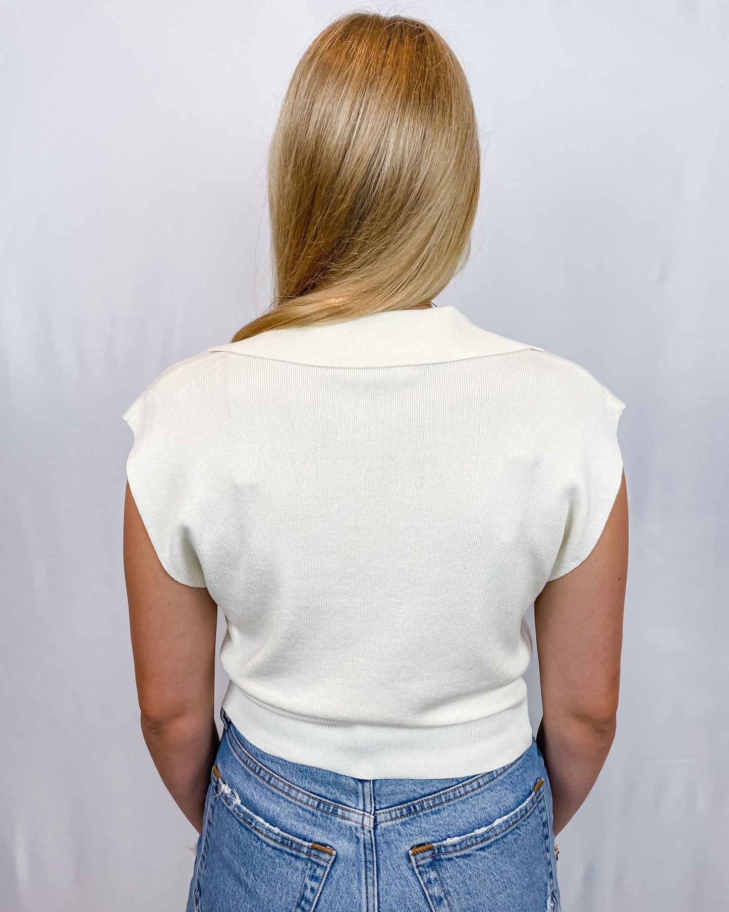 Back To Bliss Crop Top - Whip Cream - Hope + Freya