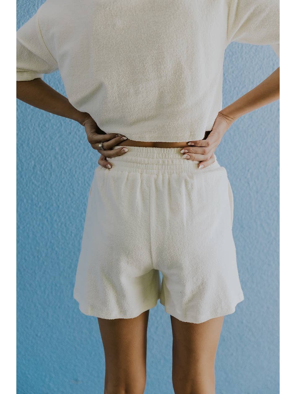 Textured Tie Shorts - Hope + Freya